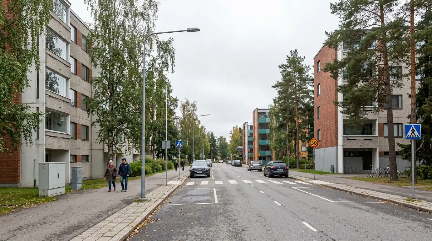 Asbestipurkukohteena tyypillinen 1970-luvun kerrostalo Myyrmäessä